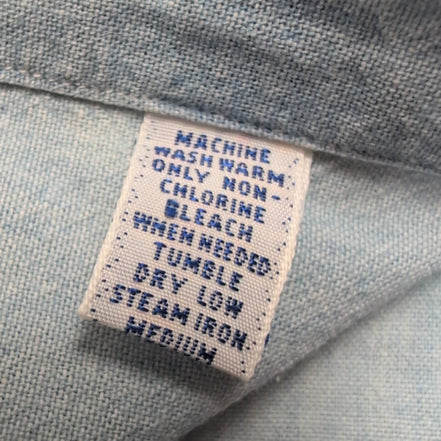 Chemise Polo Ralph Lauren M Vintage Jean Bleu Logo Marron Manches Courtes