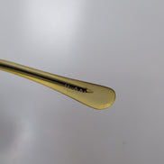Lunettes de soleil Y2K Branche fine Métal Noir Mat Rectangulaire Jaune