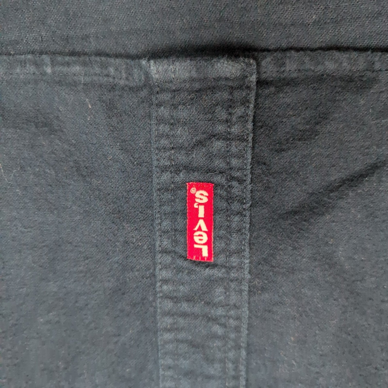 Chemise Levi's XXL Bleu Marine Chamoisée 100% Coton 2 Poches manches longues