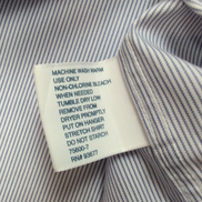 Chemise Stafford Taille XL Bleue Rayures Performance Pinpoint Coton Polyster
