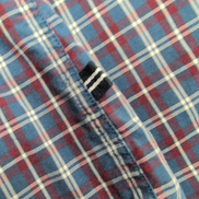 Chemise Nautica XXL Bleu Bordeaux Carreaux Logo Brodé Coton