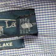 Chemise Polo Ralph Lauren Shirt L Custom Fit Rayée Bleu Blanc Button Down