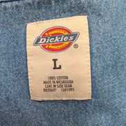 Chemise Dickies Jean Bleu PostNet Brodée L 100% Coton Workwear