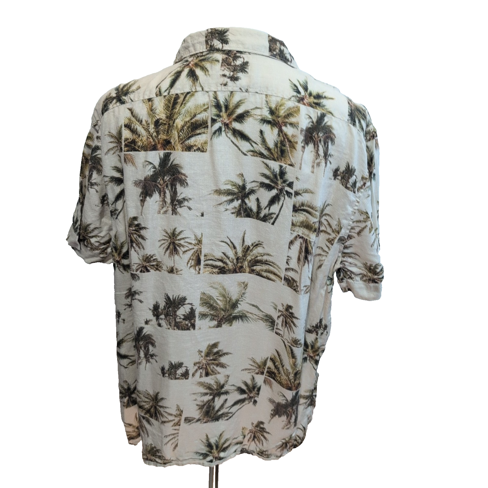 Chemise Hawaïenne Manches Courtes Banana Republic Lin Palmier XL