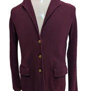 Gilet boutonné Lauren Ralph Lauren Femme coton et nylon bordeaux Taille M