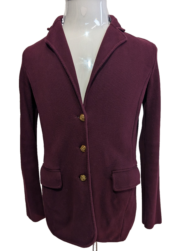 Gilet boutonné Lauren Ralph Lauren Femme coton et nylon bordeaux Taille M