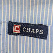 Chemise CHAPS bleu à rayures taille L #257ms