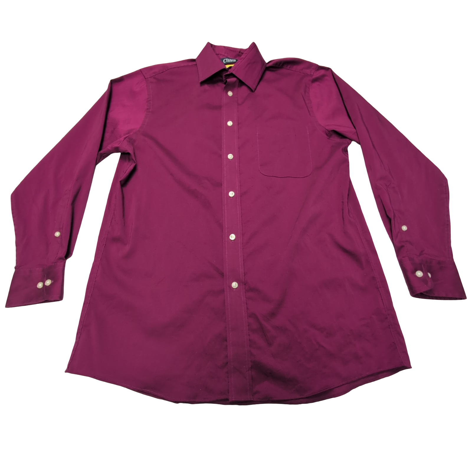 Chemise CHAPS violet uni brillant taille M/L #139e