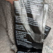 The North Face Sweat Col Rond Gris - Logo Brodé Manche - Taille L Femme