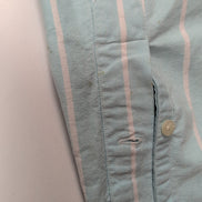 Chemise Ralph Lauren Classic Fit XL Turquoise Rayures Logo Premium