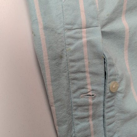 Chemise Ralph Lauren Classic Fit XL Turquoise Rayures Logo Premium