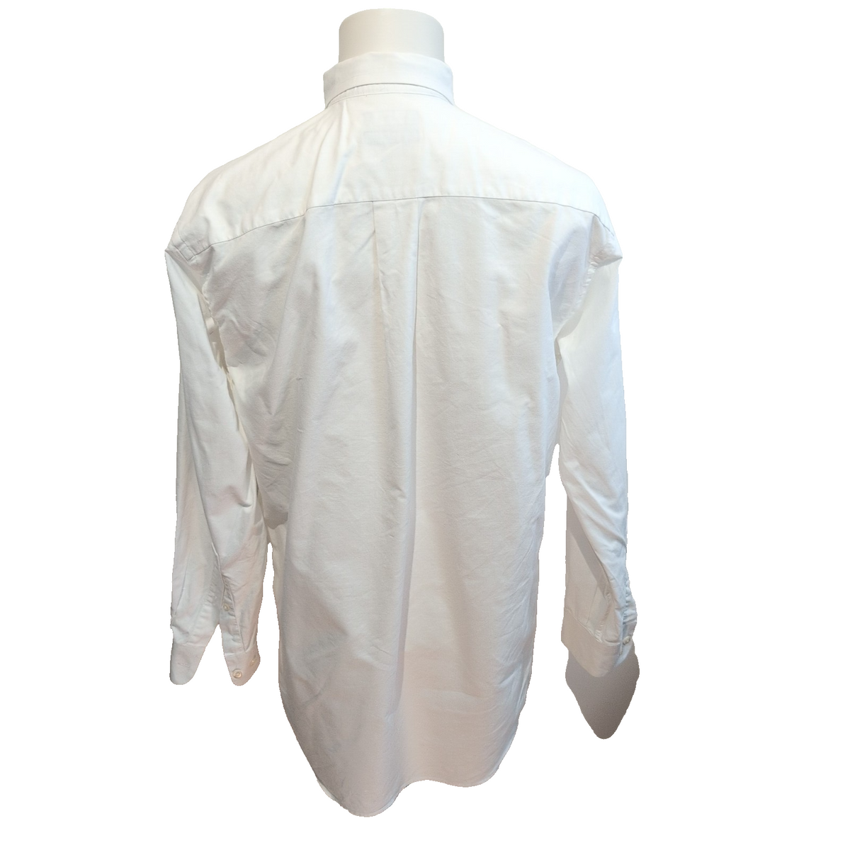 Chemise Nautica Vintage Oxford Blanc Uni M 100% Coton manches longues