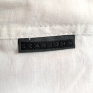 Chemise Sean John Popover XL Lin Coton Blanche 2 Poches Manches Courtes