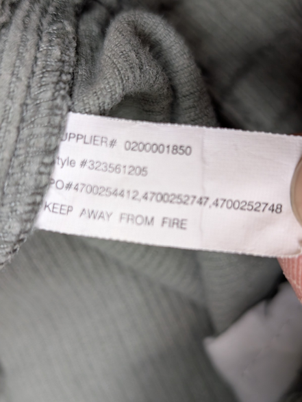 Pantalon Velours Côtelé Polo Ralph Lauren W28 L28 Gris Homme Vintage Jean