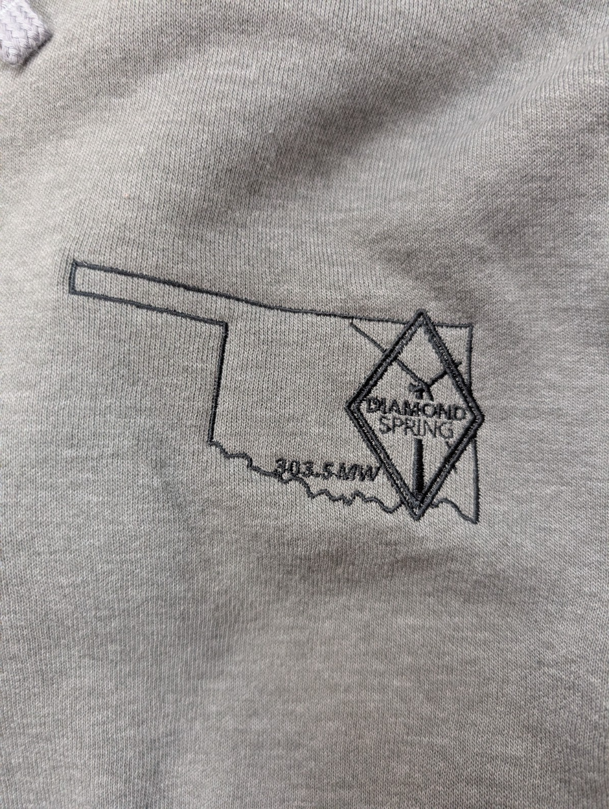 The North Face Sweat Capuche Gris Homme 3XL - Broderies Diamond Spring & Wanzek