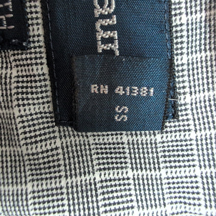 Chemise Ralph Lauren Yarmouth XL Hong Kong Carreaux Logo Noir
