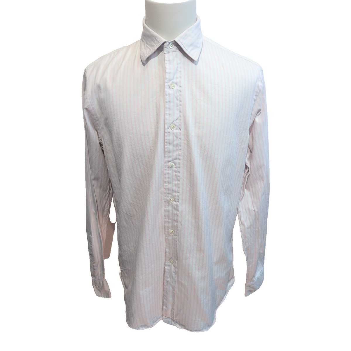 Chemise Polo Ralph Lauren Curham Custom Fit L XL Rayures Rose