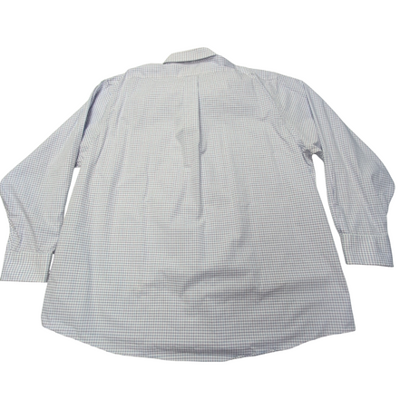 Chemise Chaps blanc bleu lila à carreaux taille XXXL #47e