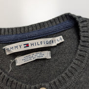 Gilet Femme Tommy Hilfiger Gris - Col Rond & Boutons - Taille L