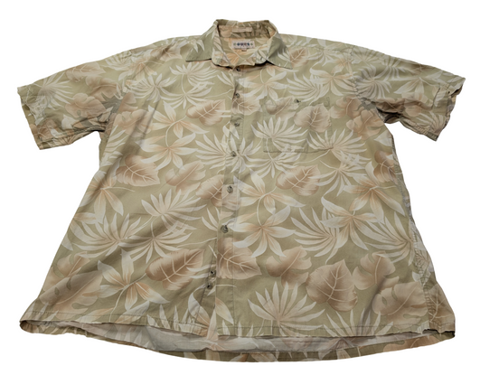 Chemise hawaïenne Campia Moda feuillage manches courtes taille XL #694 hawaienne