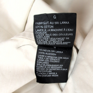 Chemise Nautica Taille L Blanc Cassé Coton Épais Logo Brodé Manches longues