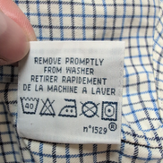 Chemise Polo Ralph Lauren Ellington L Blanche Carreaux Bleu Noir Coton