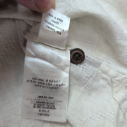 Chemise Patagonia L Chanvre Coton Beige Motifs Gaufrée Manches courtes 2 Poches