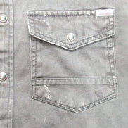 Chemise Jack & Jones Vintage Western Noir Style Vintage Jean Fin Taille S