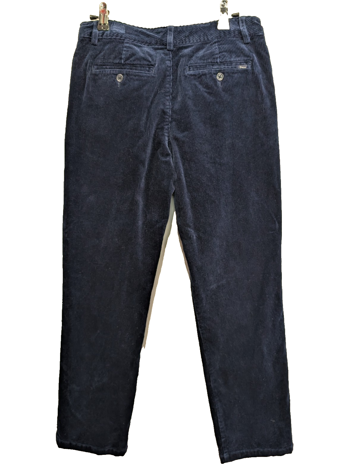 Pantalon Velours Côtelé Polo Ralph Lauren W28 L27 Bleu Marine Neuf ss Étiquette