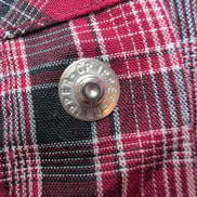 Chemise WRANGLER Western à Carreaux Rouges avec Poches Manches Longues T. M