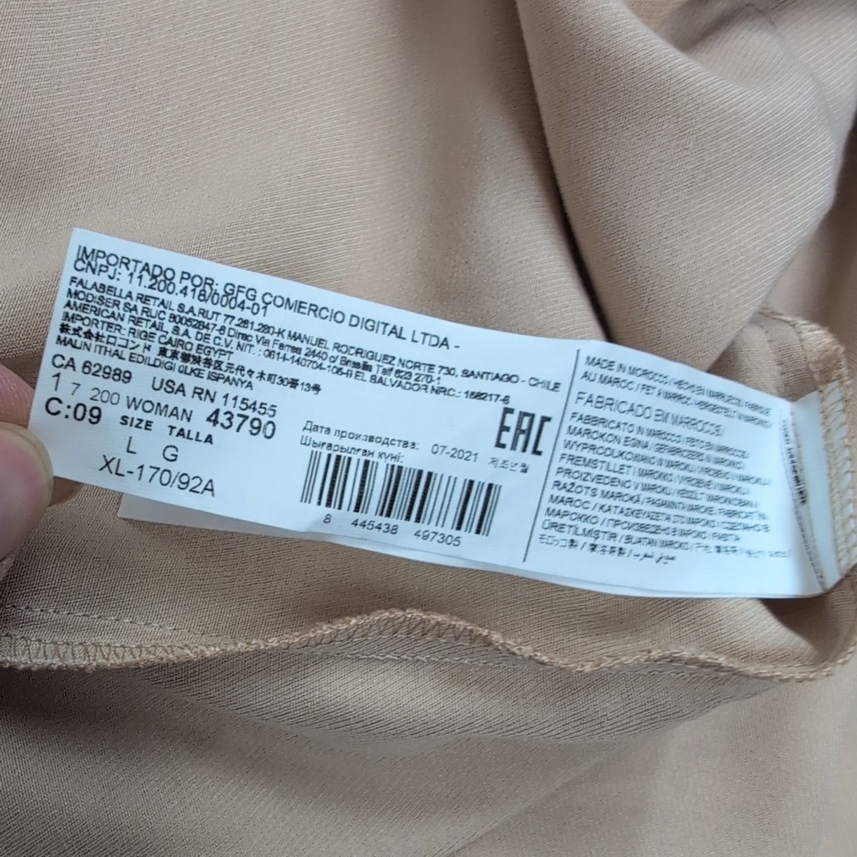 Chemise Femme Mango L Marron Clair Lyocell Viscose Fluide Neuve