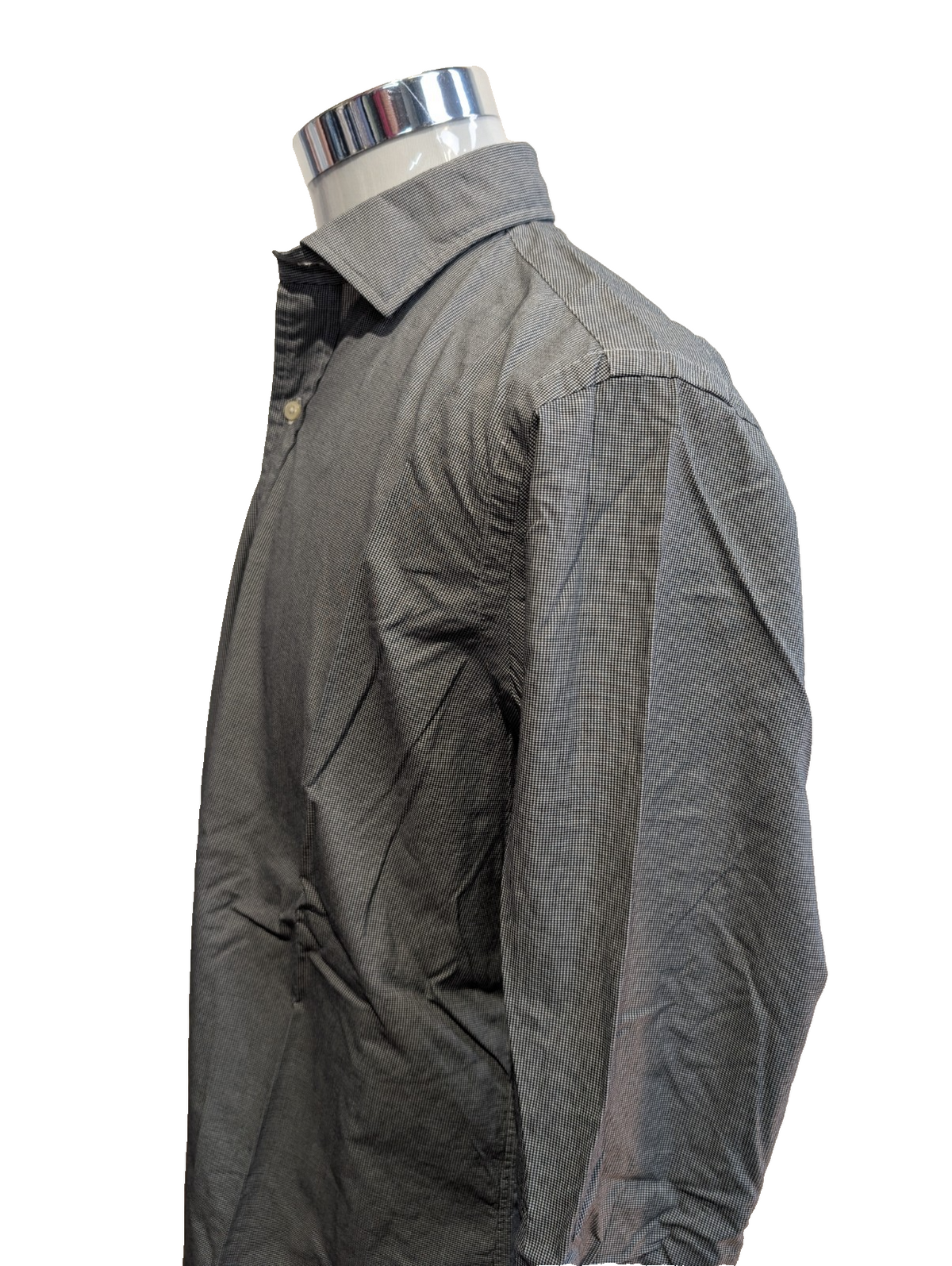 Chemise Polo Ralph Lauren  Estate Shirt XL Carreaux Gris Col Classique Sans Logo