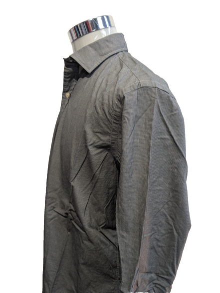 Chemise Polo Ralph Lauren  Estate Shirt XL Carreaux Gris Col Classique Sans Logo