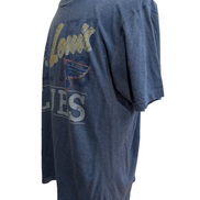 T-SHIRT Majestic NHL St Louis BLUES Hockey Bleu Neuf L Homme |107T