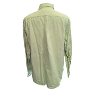 Chemise Ralph Lauren XXL Vert Clair Oxford Coton Logo Marron Manches longues