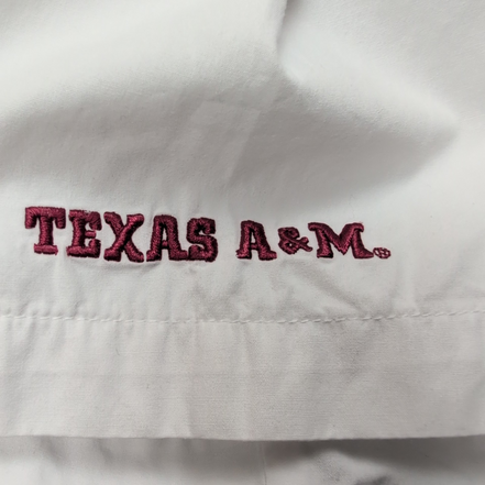 Chemise COLUMBIA PFG Homme XL Blanche Manches Courtes 4 Poches Texas A&M