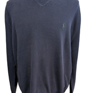 Pull Polo Ralph Lauren Bleu Marine Logo Vert - Style Sweat-Shirt - Taille XL