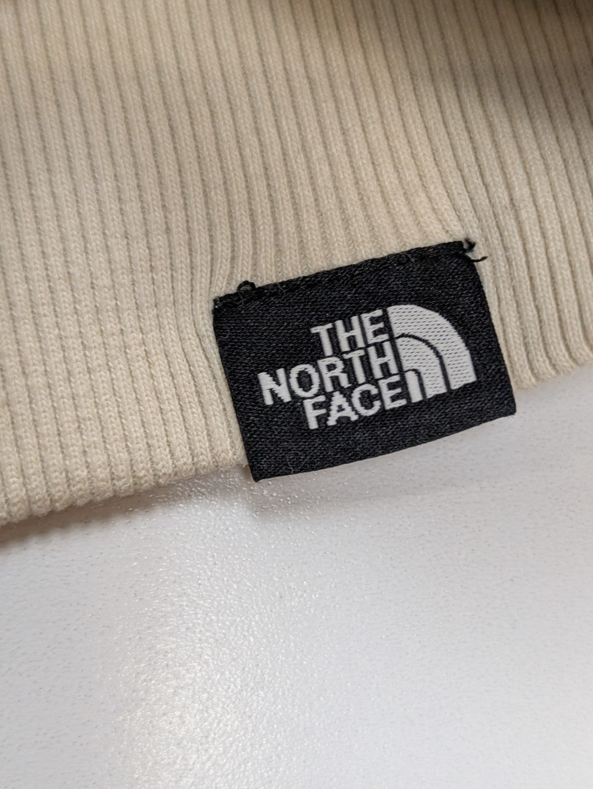 Sweat à capuche The North Face Blanc Cassé Grands Logos Taille S