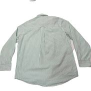 Chemise CHAPS blanche à rayures vertes taille L #77e