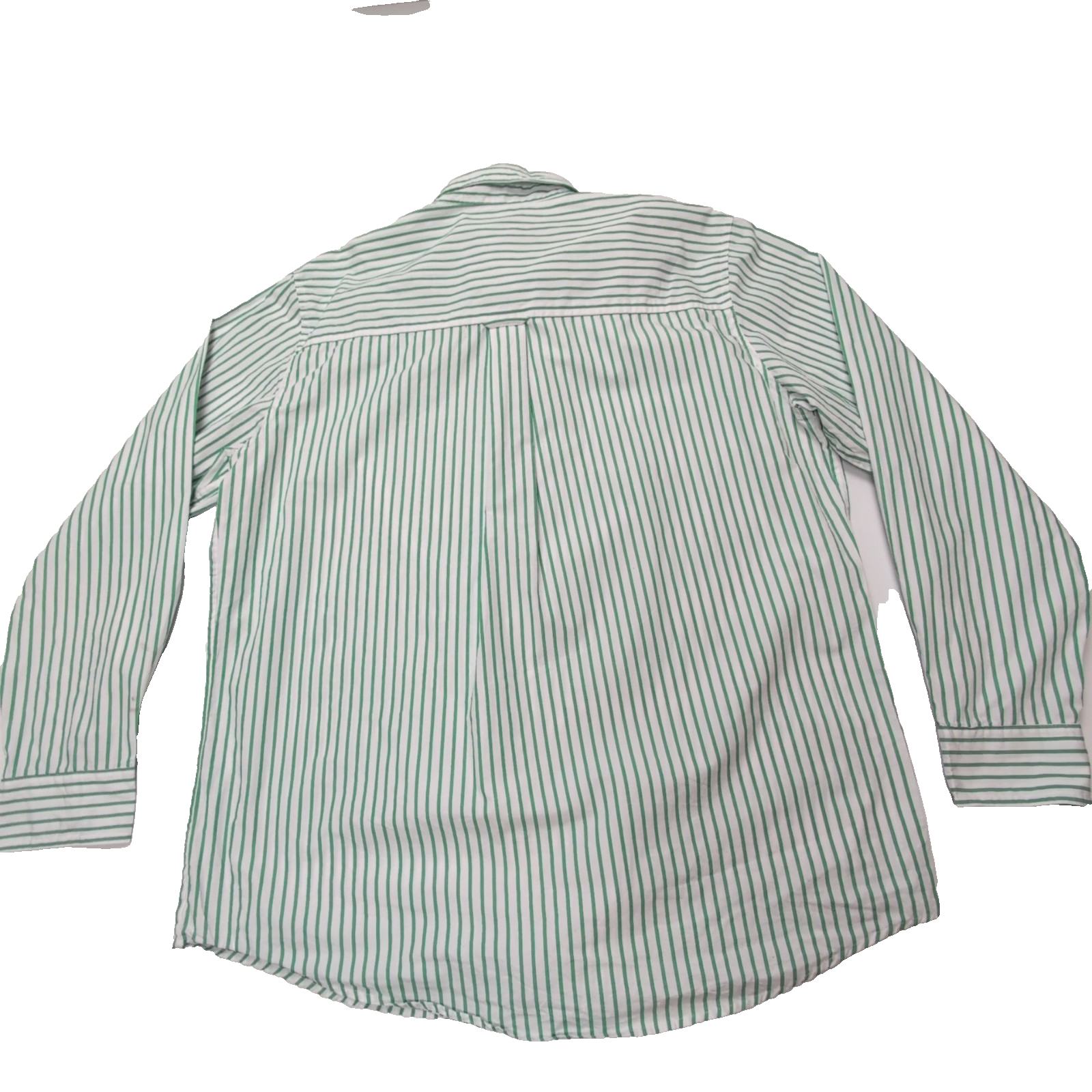 Chemise CHAPS blanche à rayures vertes taille L #77e