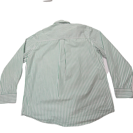 Chemise CHAPS blanche à rayures vertes taille L #77e