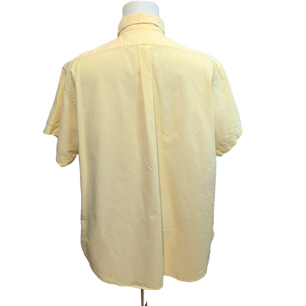 Chemise Ralph Lauren Classic Fit XL XXL Hong Kong Jaune manches courtes