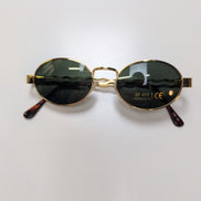 Lunettes de soleil BIALUCCI Y2K Branches larges Effet Or Brillant