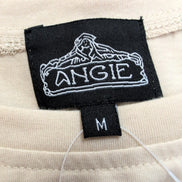 Haut Femme Angie Taille M Beige Marron 65% Rayonne Manches Longues Neuf