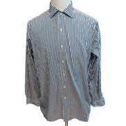 Chemise Polo Ralph Lauren L Hong Kong Rayures Bleu Noir Sans Logo