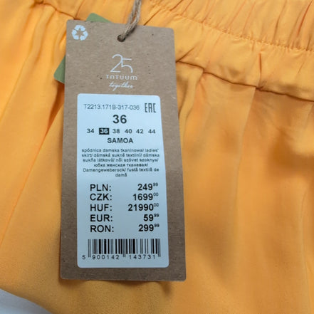 Jupe Femme T36 TATUUM Samoa Jaune Viscose Neuve avec Étiquette