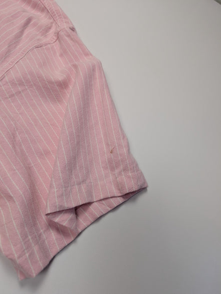 Chemise Chaps manches courtes rose à rayures taille XL #227msch