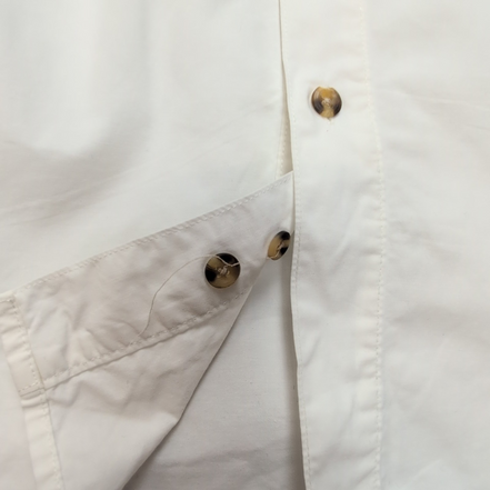 Chemise Tommy Hilfiger Vintage Blanche Écusson Brodée Taille M