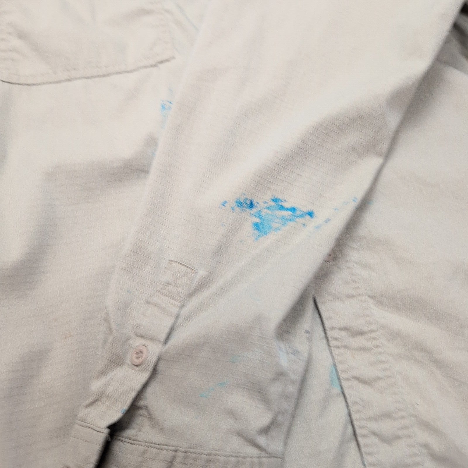 Chemise Carhartt XL Crème Ripstop Ventilée Workwear manches longues