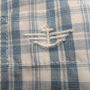 Chemise Dockers modèle bleu carreaux poche logo manches courtes XL/XXL